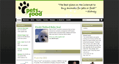 Desktop Screenshot of petsorfood.com