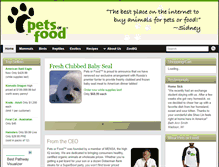 Tablet Screenshot of petsorfood.com